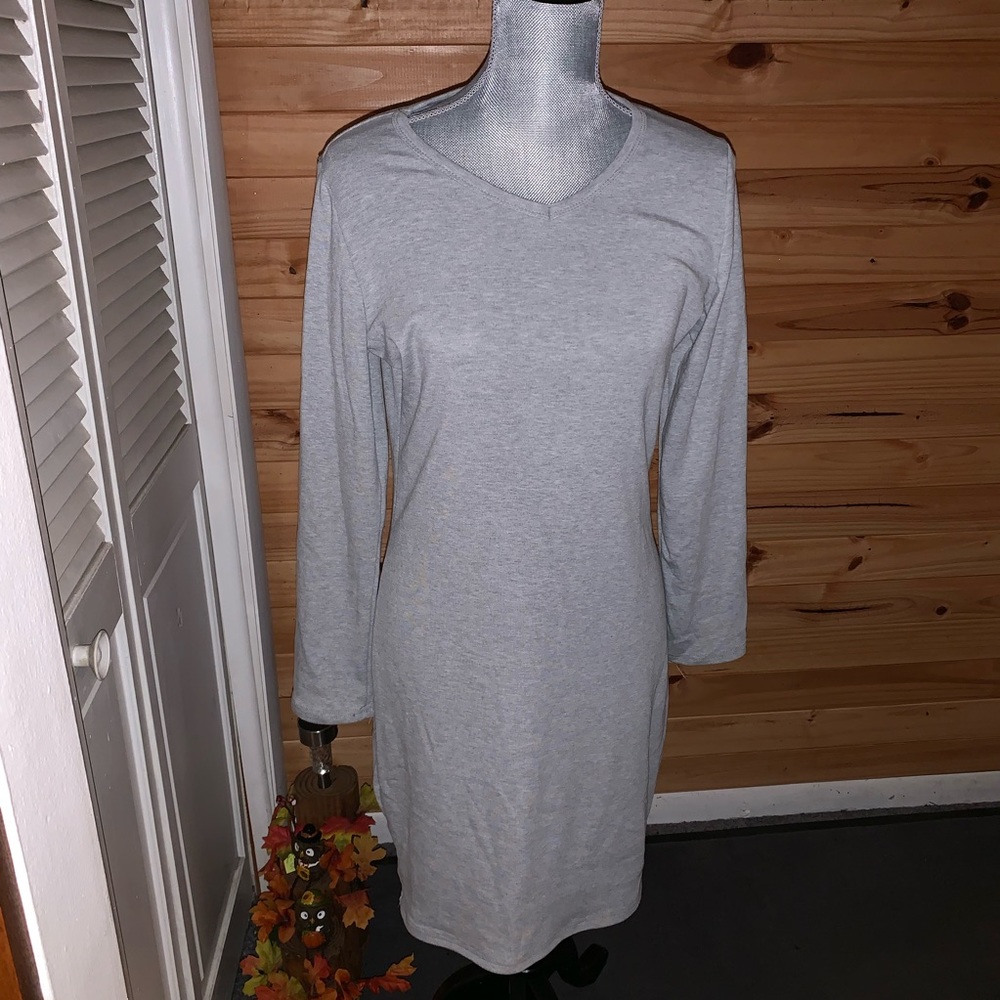 SZ XXL Gray Bodycon Dress, GUC